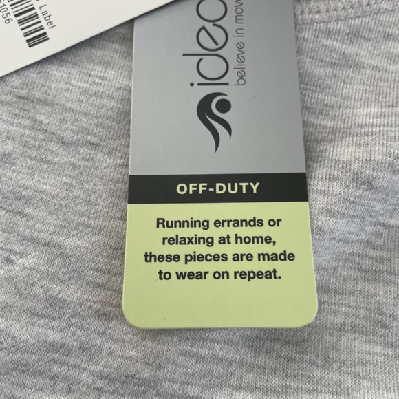 IDEOLOGY Size Small Off Duty Short Sleeve Sweatshirt Dress Grey Whisper NEW - Picture 6 of 8